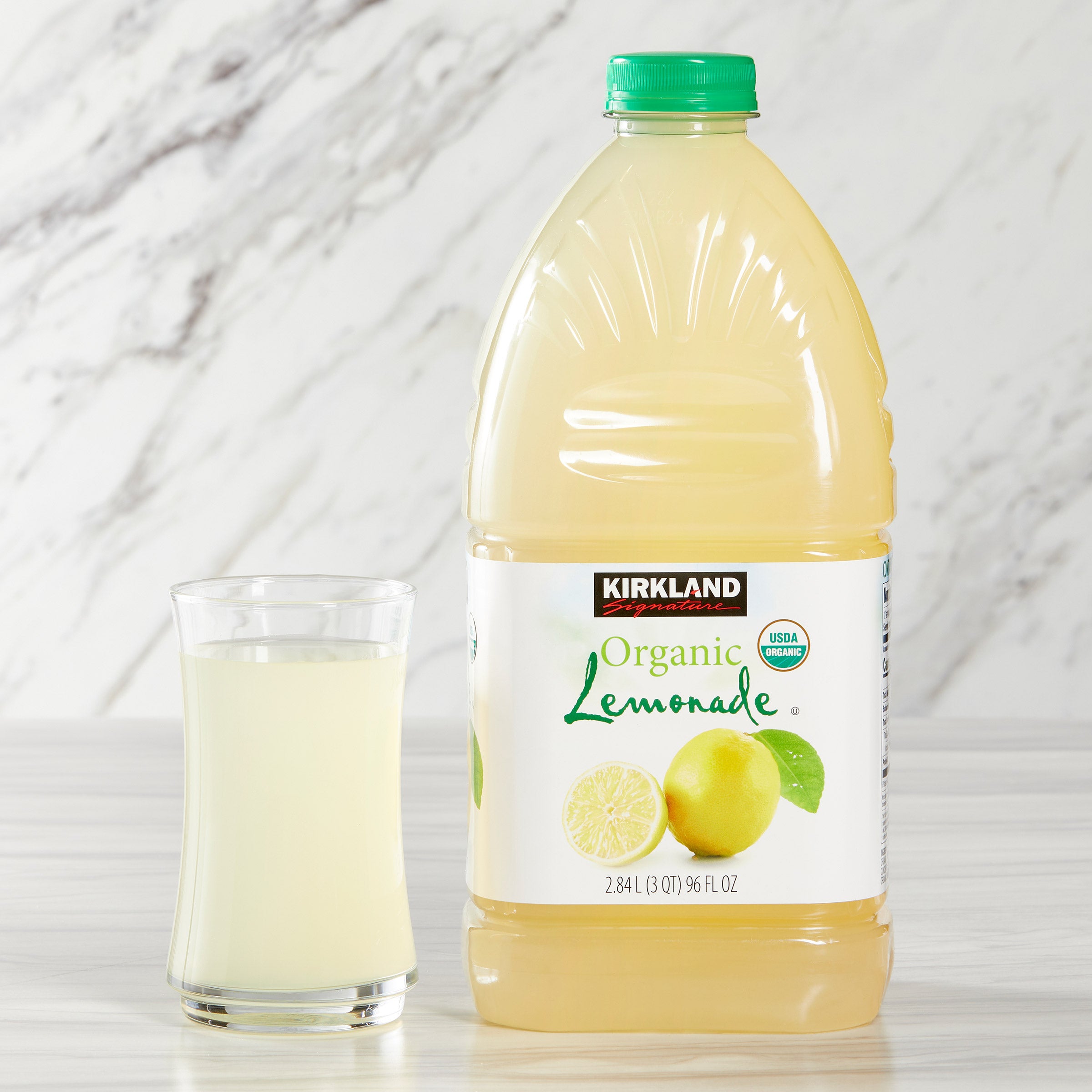 2026 Kirkland Signature, Organic Lemonade, 96 fl oz, 2-count