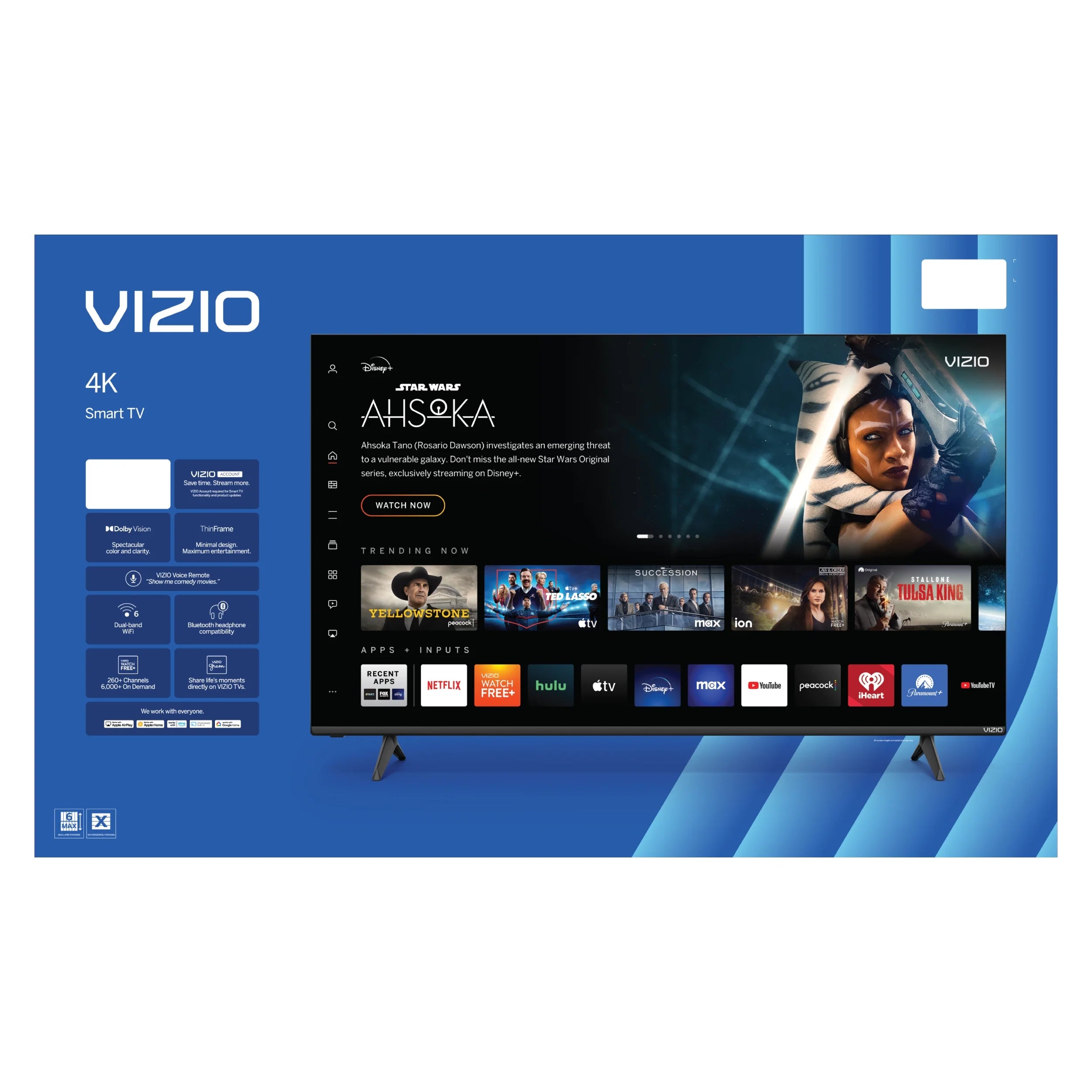 2026 VIZIO 50" Class 4K UHD LED HDR Smart TV (V4K50M-08)