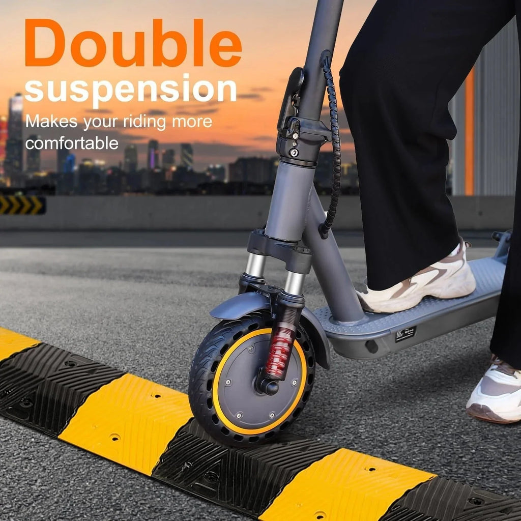 2026 Electric scooter, 350W/500W powerful motor, 8.5"/10" solid rubber tires, 19/22 mph, 28/21/12 mile range, dual brakes