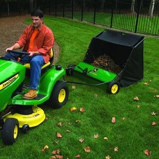 2026 John Deere 42″ trailed lawn sweeper, 24 cubic foot capacity, adjustable brushes