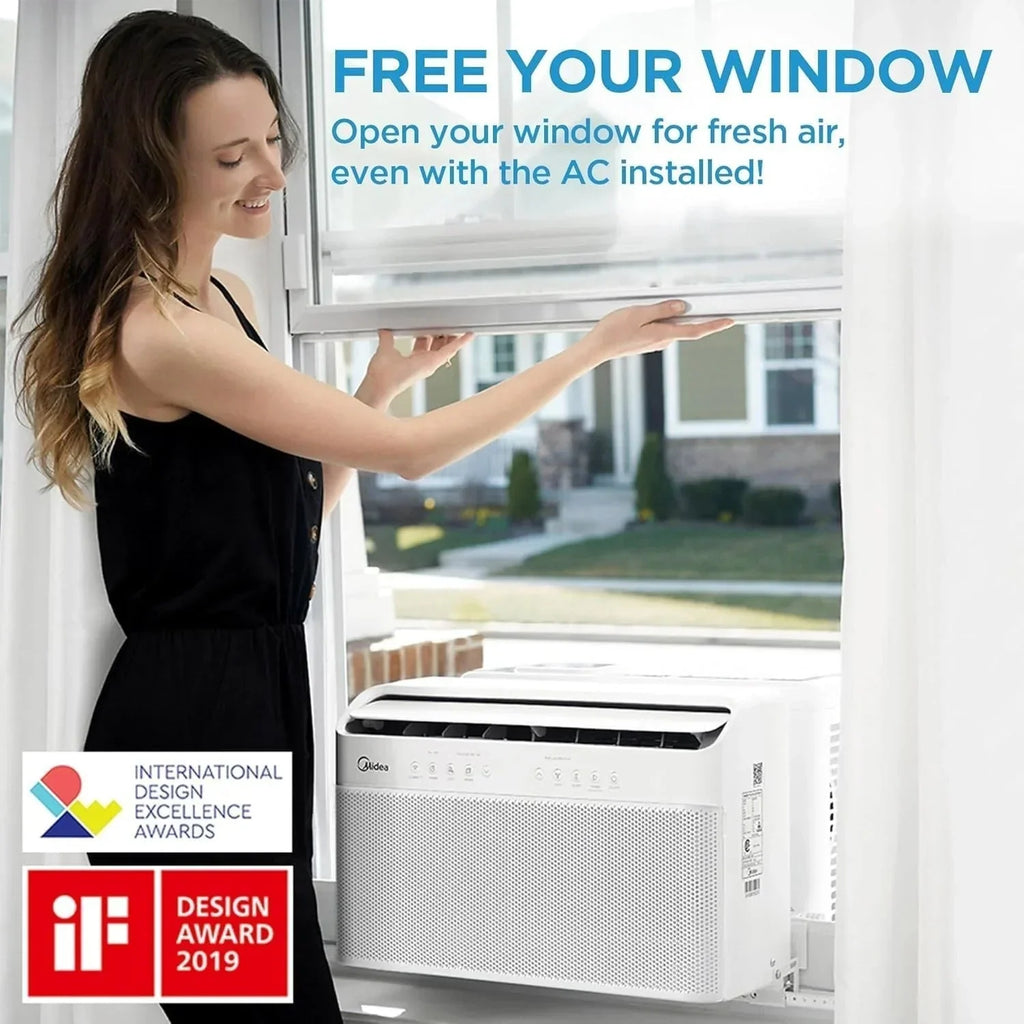 2026 Midea 12,000 BTU U-shaped smart inverter window air conditioner cools rooms up to 550 square feet
