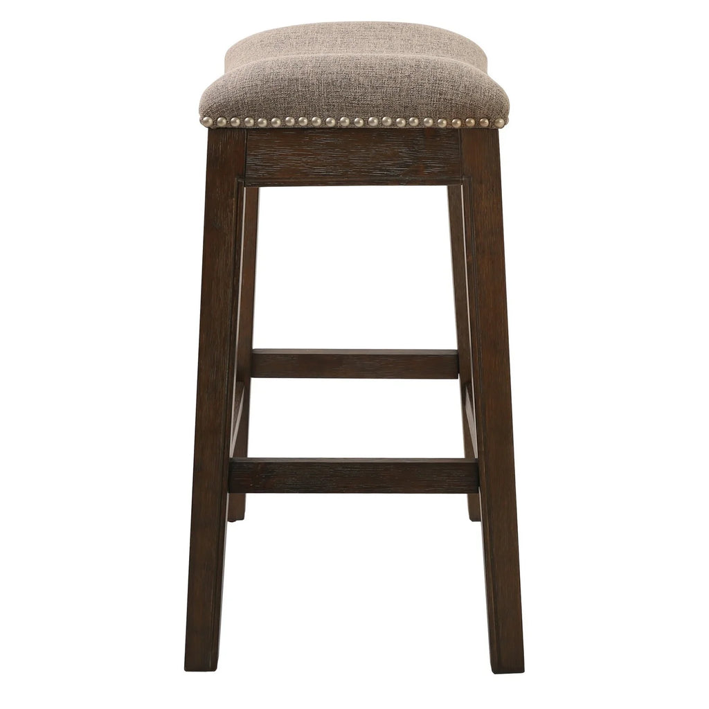 2026 New Ridge Home Goods 26" Saddle Wood Counter Height Stool Weathered Natural