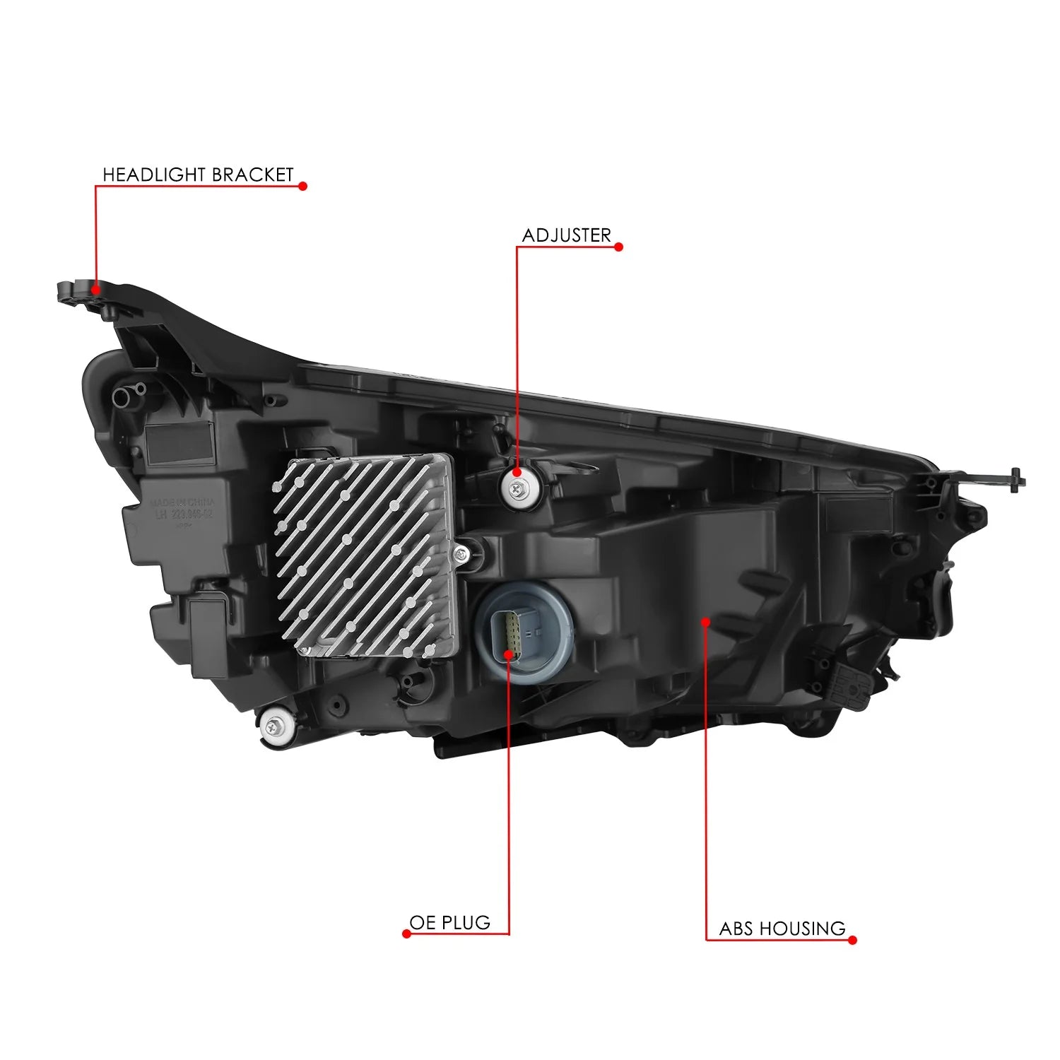 Factory Style Left Side Headlight22-24 Chevy Equinox