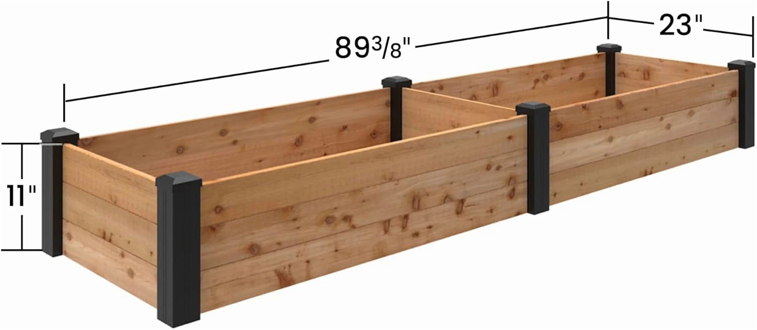 2026 Outdoor Essentials Haven 2 ft. x 8 ft. Natural Cedar Raised Garden Bed