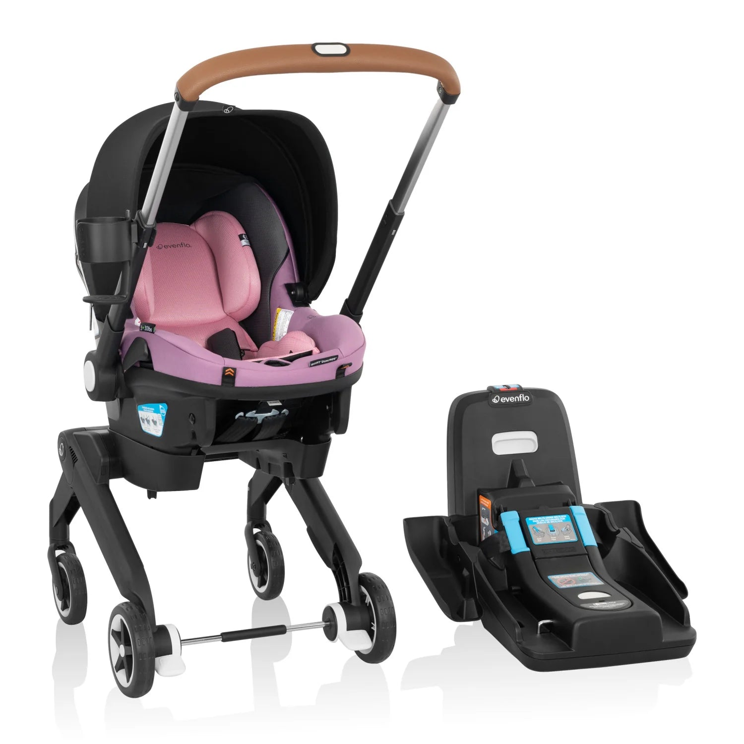 2026 Shyft DualRide Infant Car Seat Stroller Combo w Carryall Storage & Extended Canopy