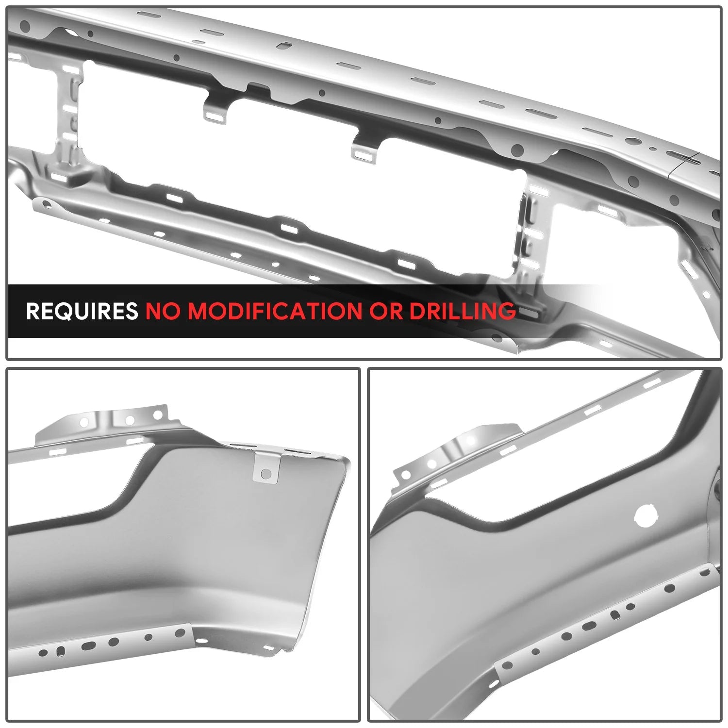 Modular Style Front Bumper w/ Parking Distance Holes21-23 Ford F-150