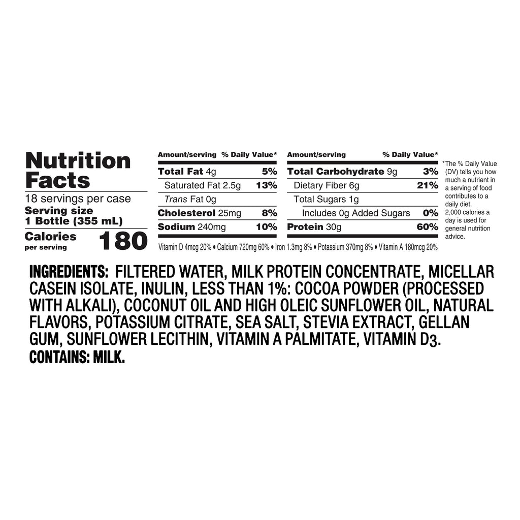 2026 Oikos 30g Chocolate Protein Shake, 12 fl oz, 18-pack