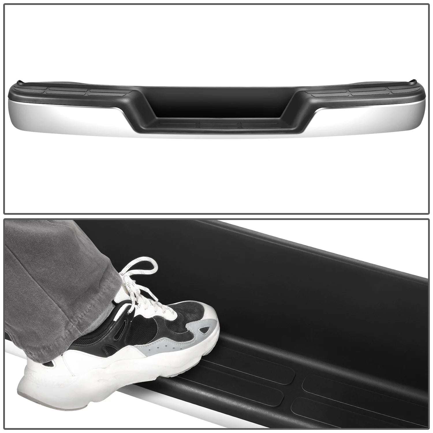 Rear Step Bumper (Chrome)  96-23 Chevy Express/ GMC Savana 1500 2500 3500