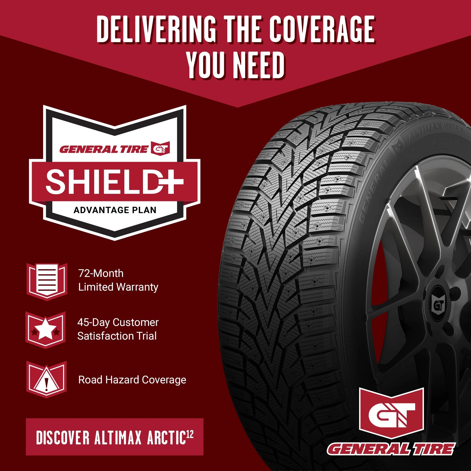 2026 General AltiMAX Arctic 12 Winter 235/45R17 97T XL Passenger Tire