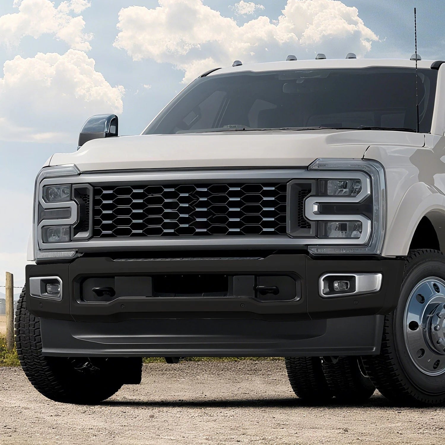 Modular Style Front Bumper w/ Parking Sensor Holes 23-26 Ford F-250 F-350 Super Duty
