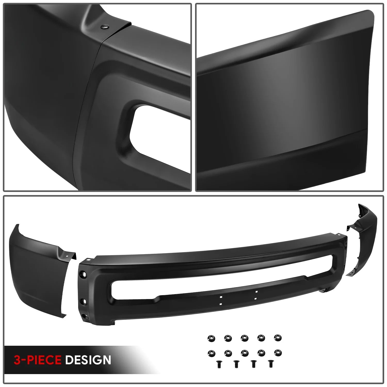 Modular Style Front Bumper w/o Fog Light Cutouts10-18 Dodge Ram 2500 3500