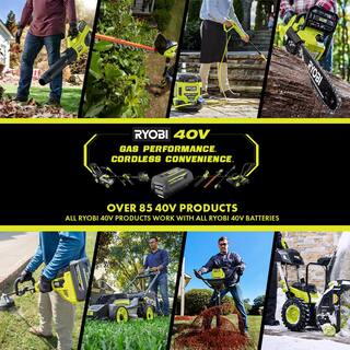 2026 RYOBI 40V Vac Attack Cordless Leaf VacuumMulcher with (2) 5.0 Ah Batteries and (1) Charger RY40451-2B