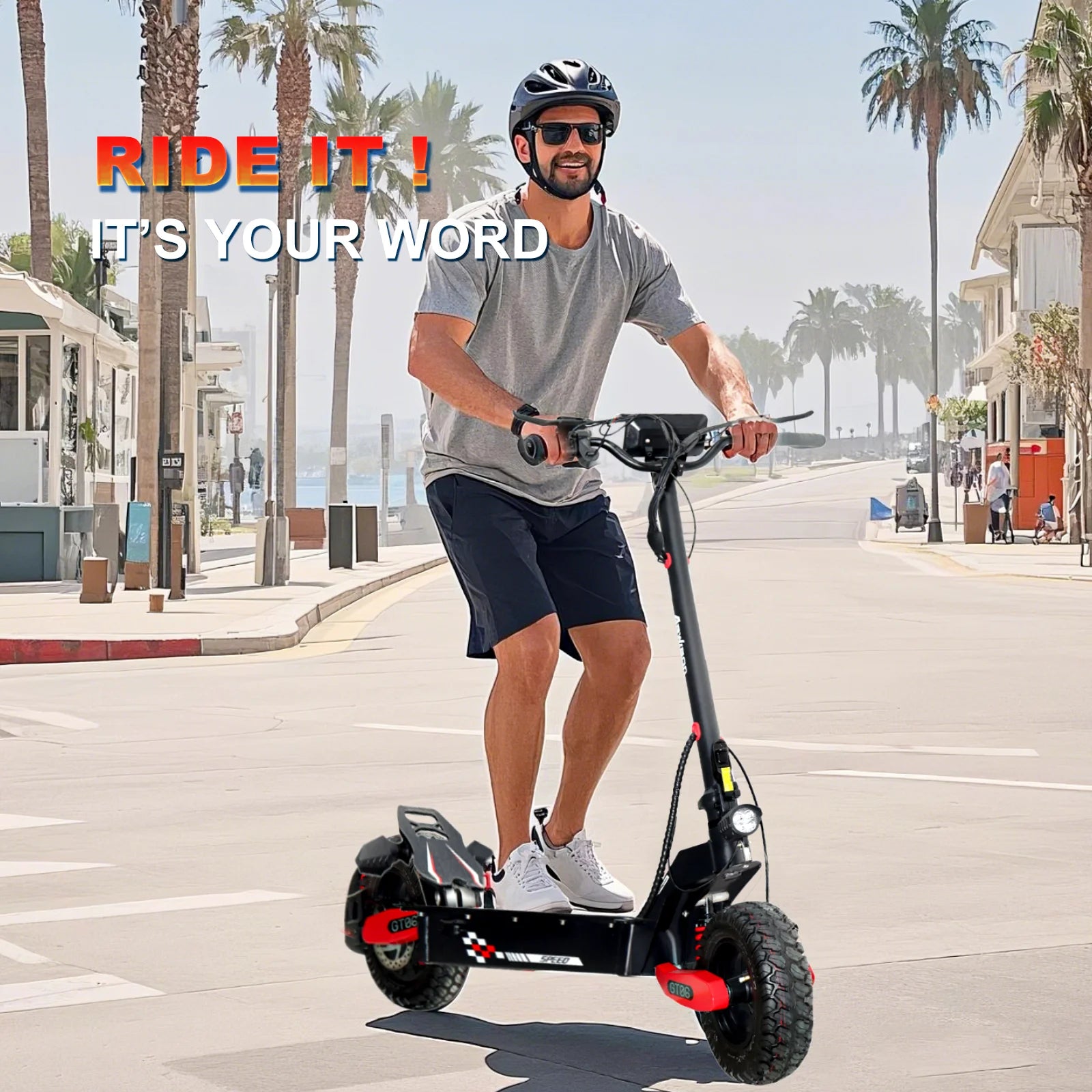 2026 Off Road Electric Scooter for Adults, 1200W Motor Fast E Scooter, Up to 28MPH Top Speed & 20Miles Long Range, 11" Off-Road Tires, 330lbs MAX Load, Foldable