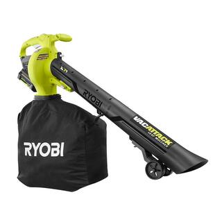 2026 RYOBI 40V Vac Attack Cordless Leaf VacuumMulcher with (2) 5.0 Ah Batteries and (1) Charger RY40451-2B