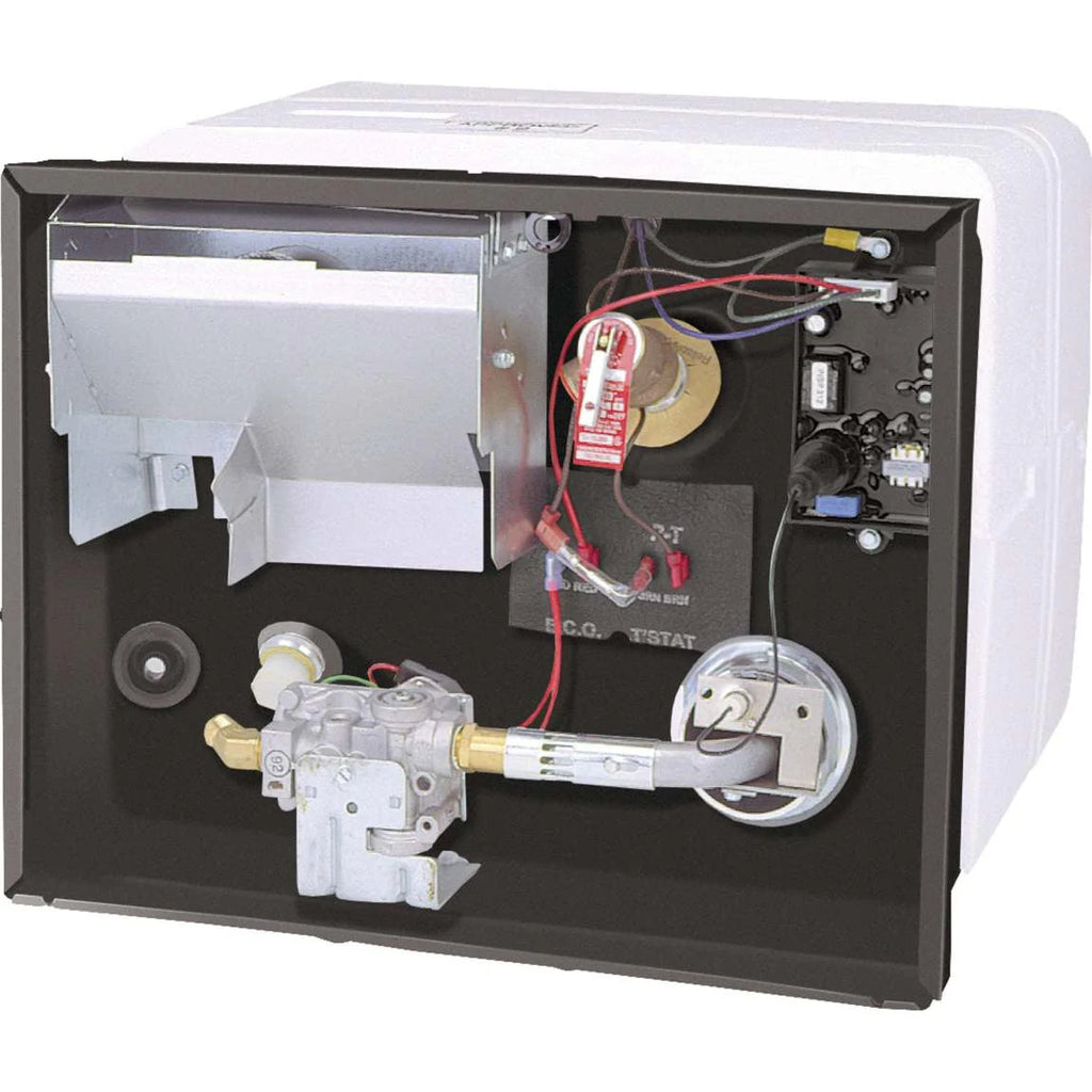 2026 Atwood G6A-8E Motorhome Water Heater, 6 Gallons, Gas, Polar White, Patented U-Tube Design