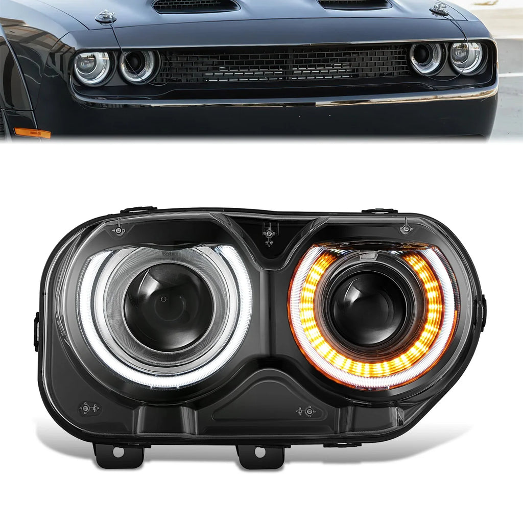 Factory Style Right Side Headlight15-23 Dodge Challenger