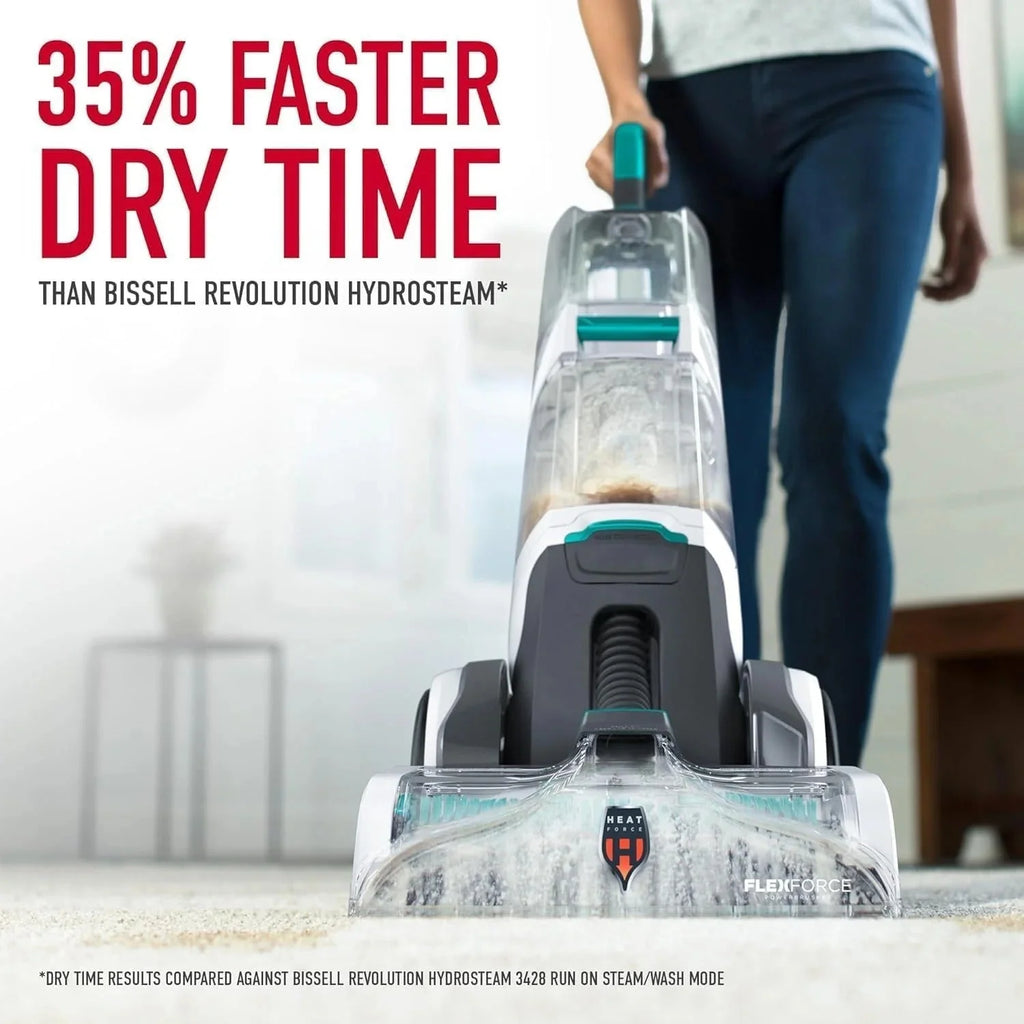 2026 Hoover SmartWash+ Automatic Carpet Cleaner for Carpets and Upholstery, Deep Cleaning Carpet Shampoo, Carpet Deodorizer and Pet Stain Remover FH52000, Turquoise