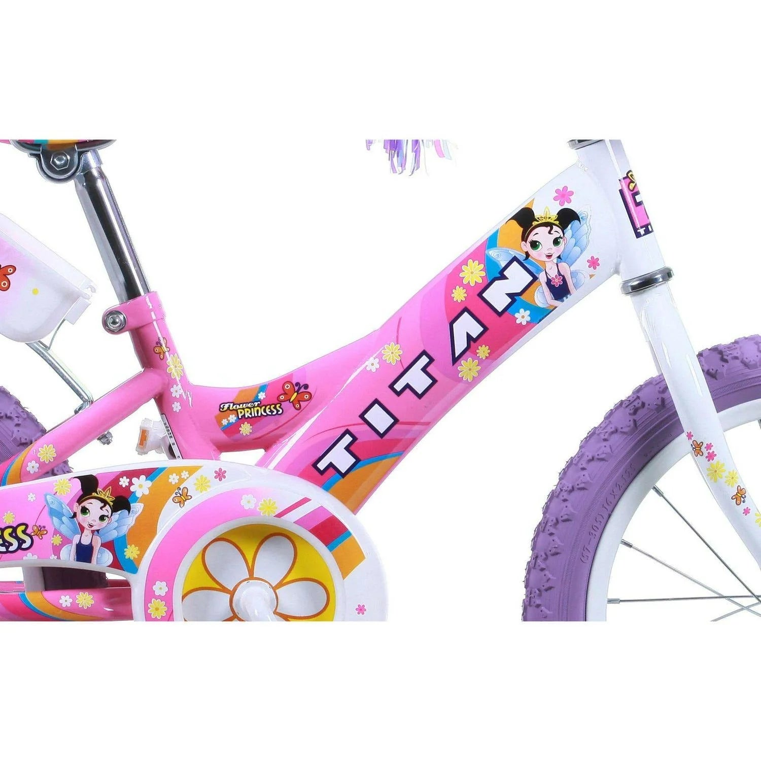 2026 Titan 16 In. Flower Princess Girls BMX Bike
