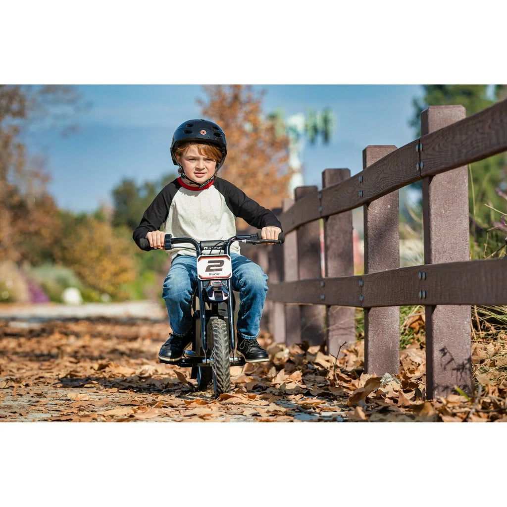 2026 Kid's Razor Dirt Rocket MX125 Electric-Powered Dirt Bike, Ages 7+, Blue