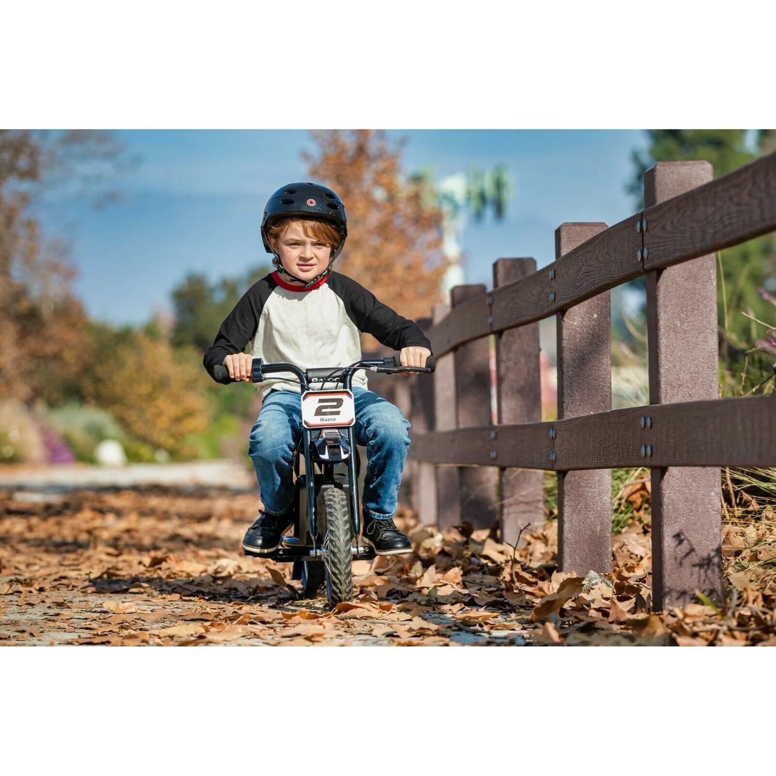 2026 Kid's Razor Dirt Rocket MX125 Electric-Powered Dirt Bike, Ages 7+, Blue