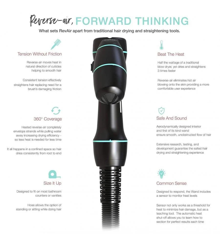 2026 REVAIR Reverse Air Hair Dryer | Easily dry and straighten hair