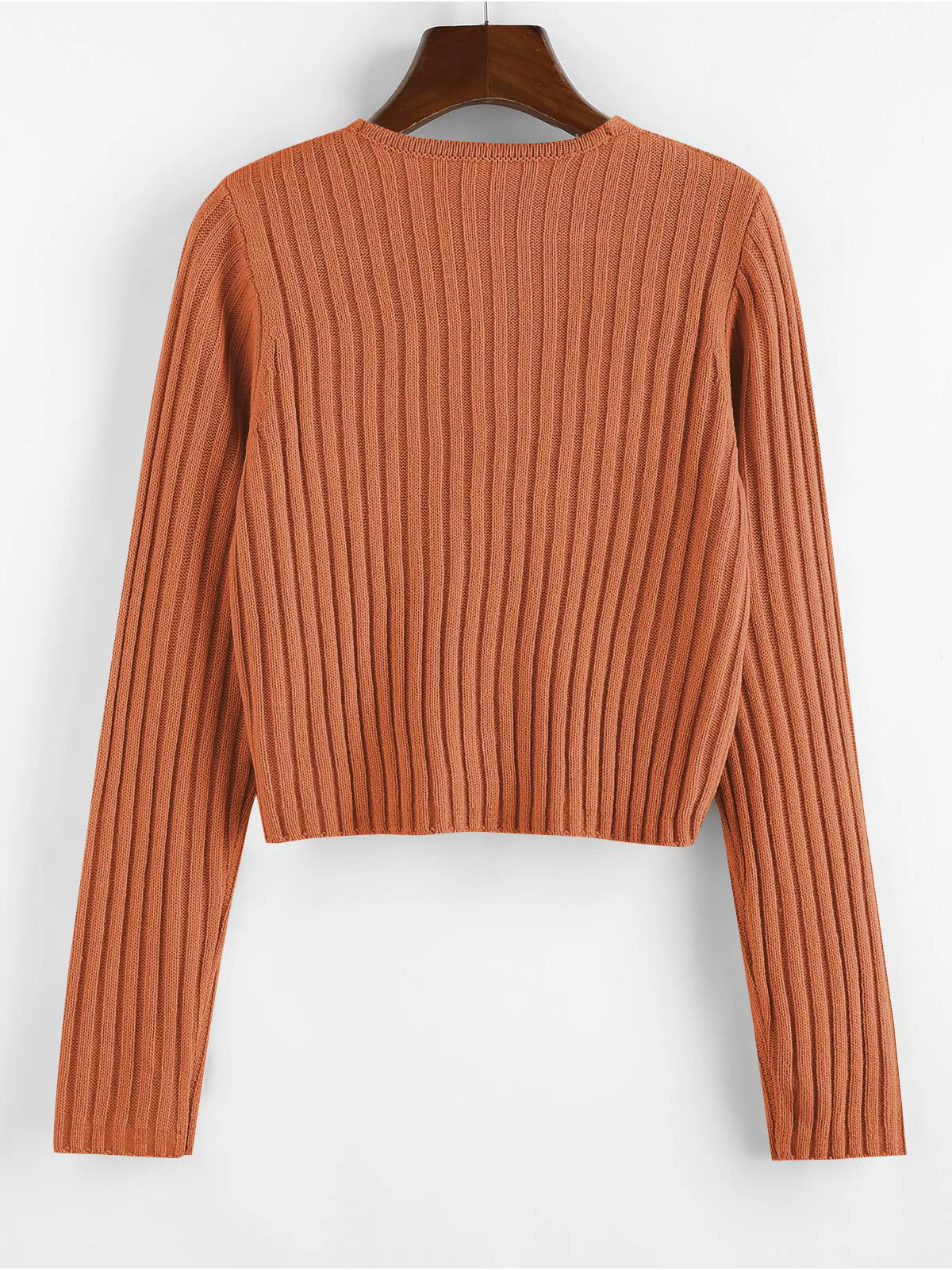2026 Ribbed Button Cardigan