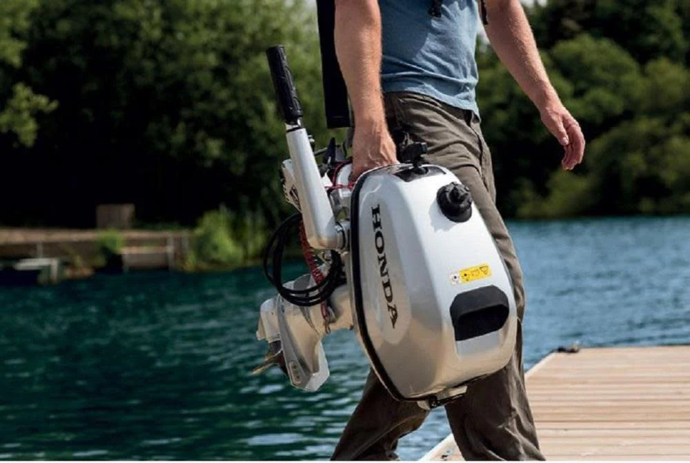 2026 5 HP outboard motor with tiller, 20-inch shaft