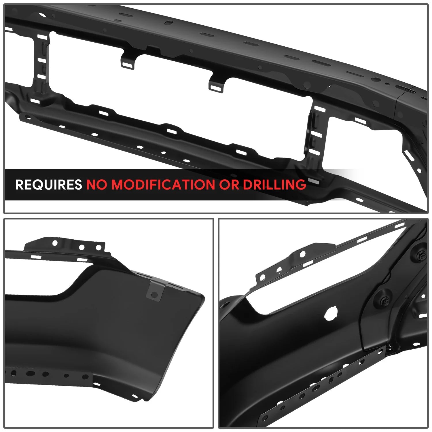 Modular Style Front Bumper w/ Parking Distance Holes21-23 Ford F-150