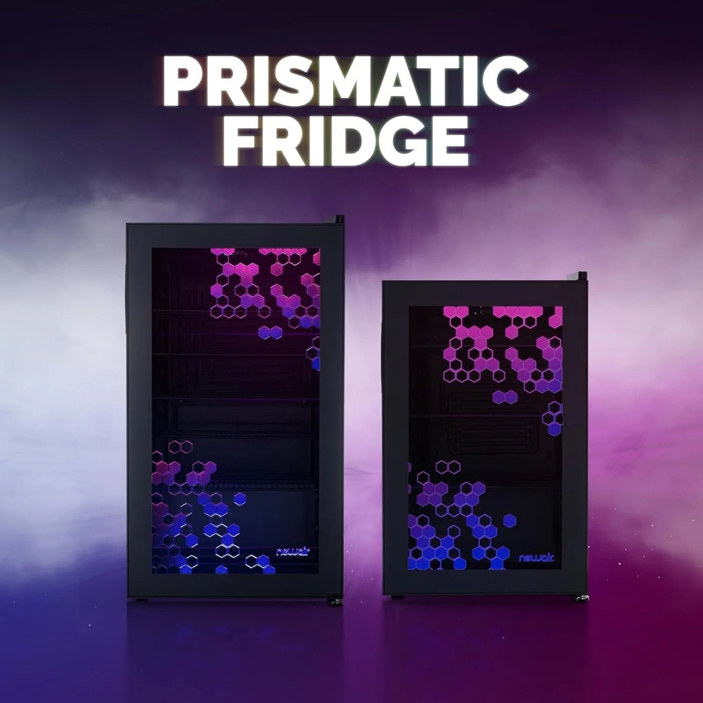2026 Beverage Refrigerator Cooler | 126 Cans Free Standing with Right Hinge Glass Door | Mini Fridge Beverage Organizer Perfect For Beer, Wine, Soda, And Cooler Drinks