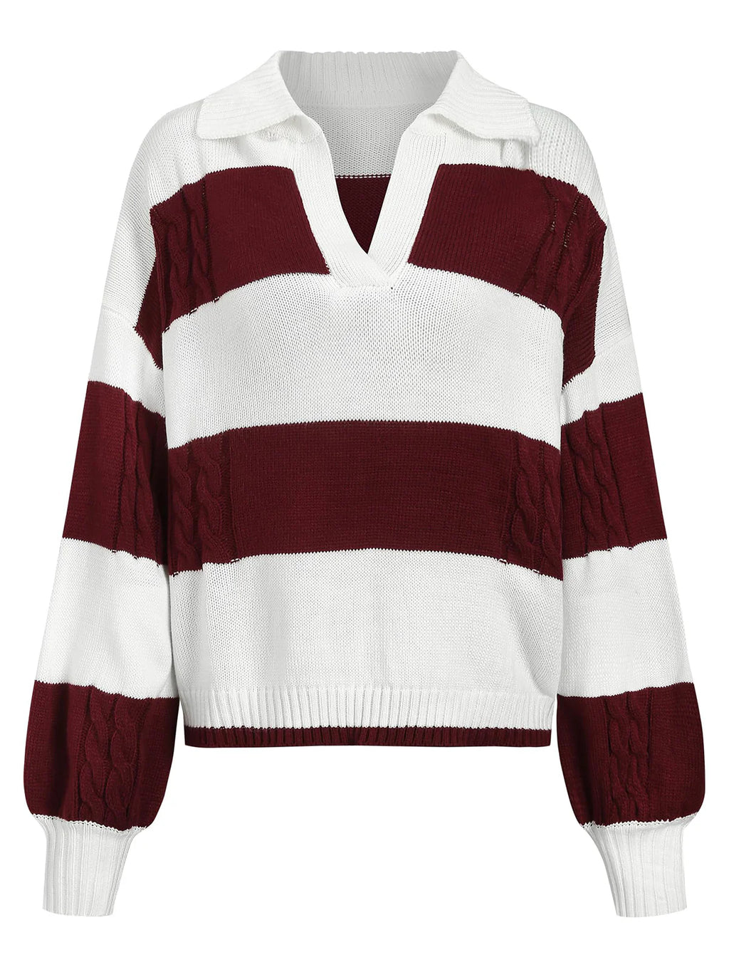 2026 Striped Long-Sleeve Jumper