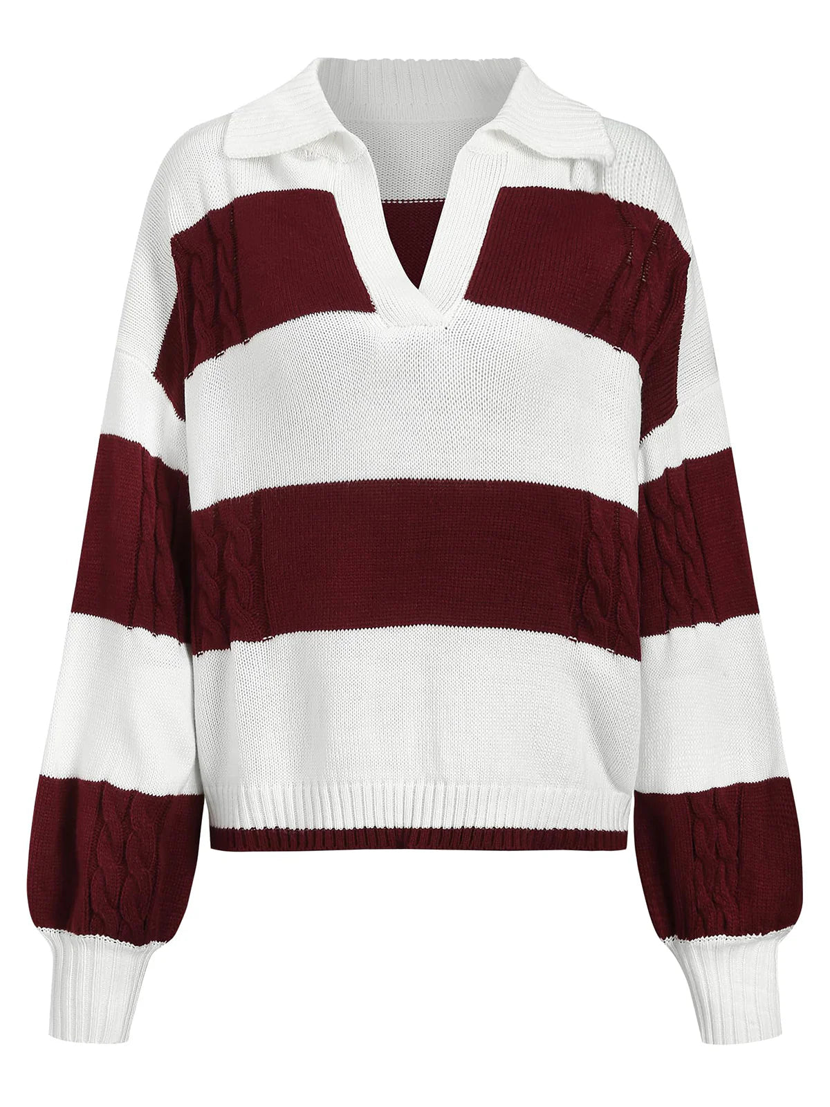 2026 Striped Long-Sleeve Jumper