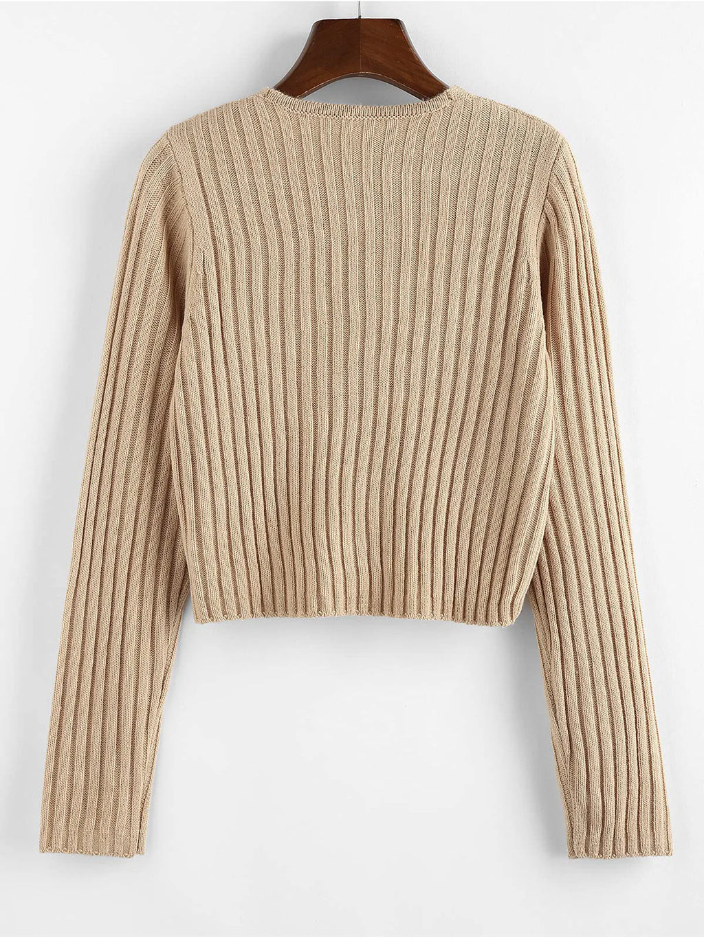 2026 Ribbed Button Cardigan