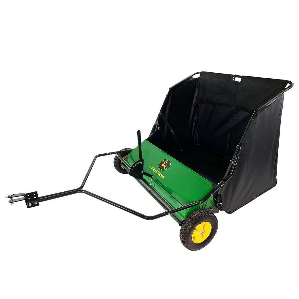 2026 John Deere 42″ trailed lawn sweeper, 24 cubic foot capacity, adjustable brushes