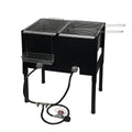 2026 Barton High-Pressure Deep Fryer Triple Basket Dual Burner Stainless Steel Cooker Fryer Black