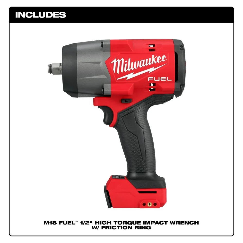 2026 Milwaukee 2967-20 M18 FUEL 1/2" High Torque Impact Wrench w/ Friction Ring, Tool Only