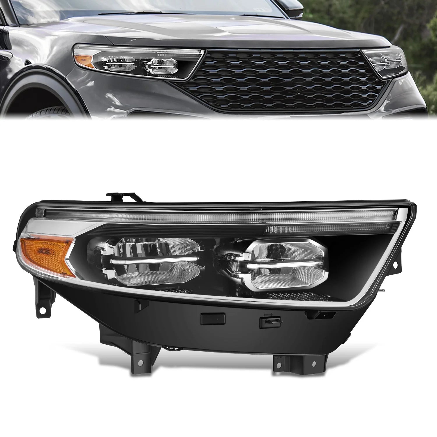Factory Style Right Side Headlight20-24 Ford Explorer