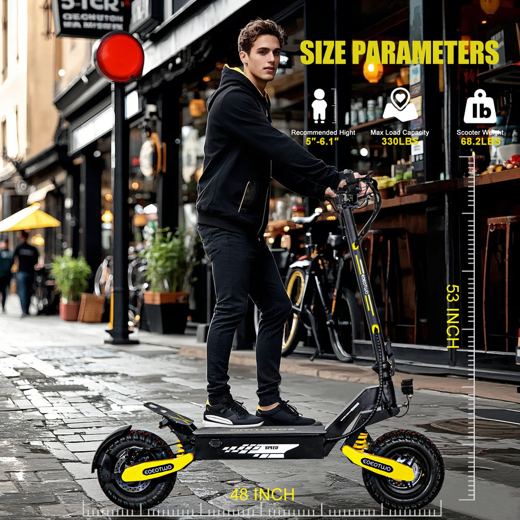 2026 Off Road Electric Scooter for Adults, 1200W Motor Fast E Scooter, Up to 28MPH Top Speed & 20Miles Long Range, 11" Off-Road Tires, 330lbs MAX Load, Foldable