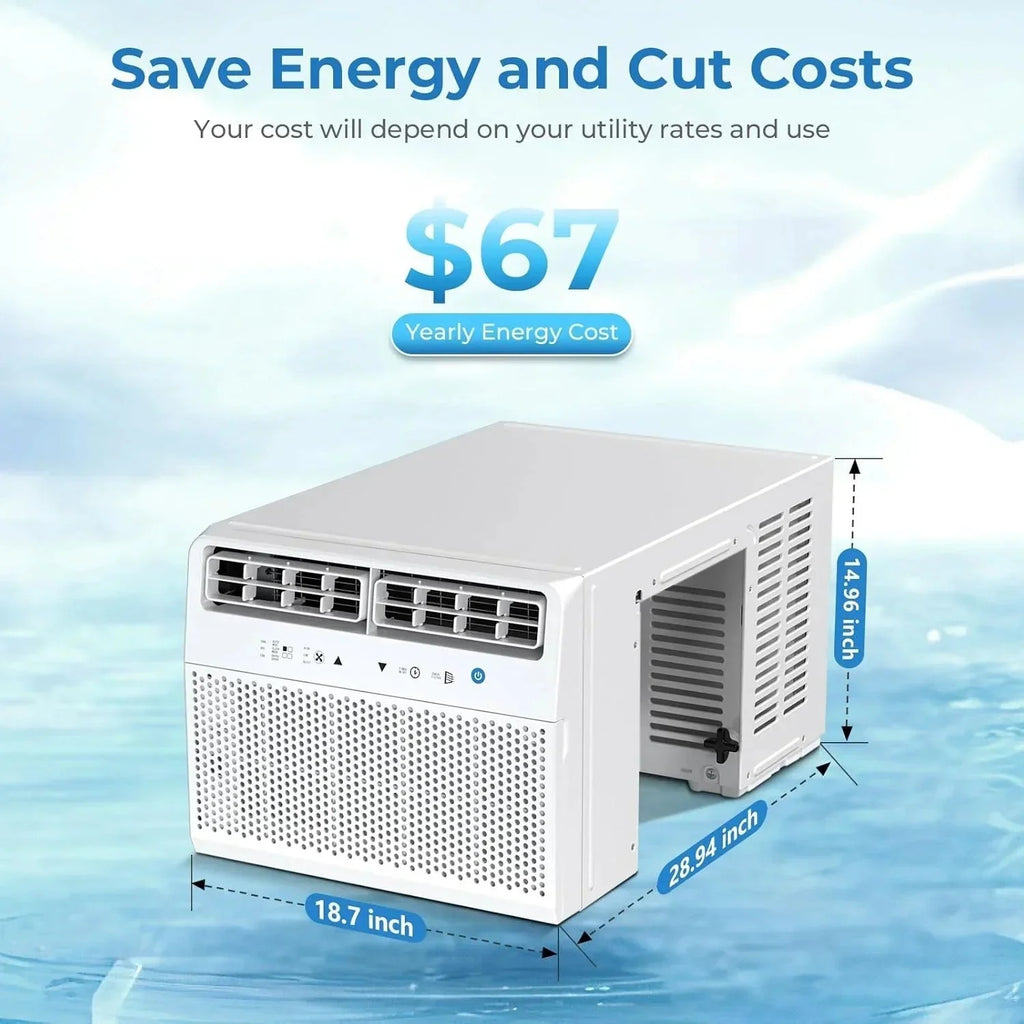 2026 Antarctic Star U-shaped window air conditioner 12000 BTU Ultra-quiet window air conditioner Cools