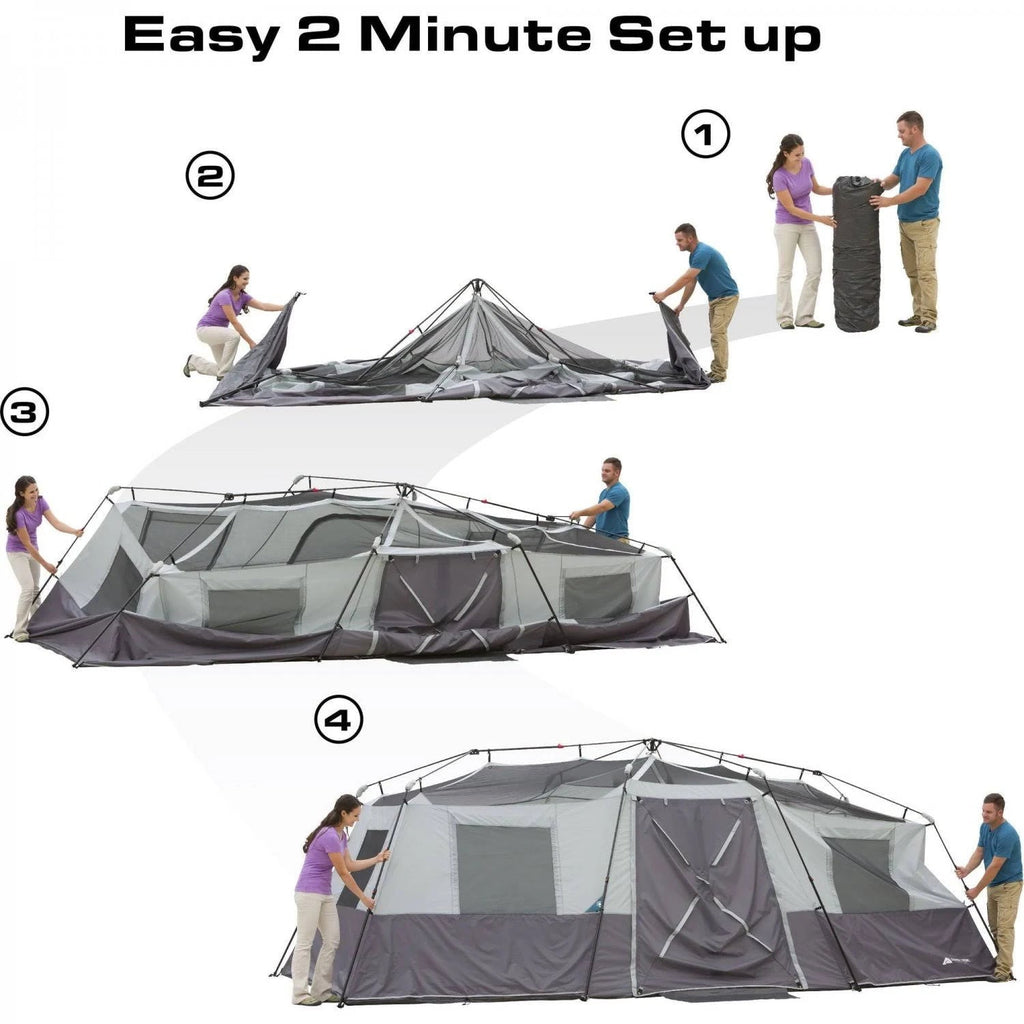 Ozark Trail 20' x 10' x 80' Instant Cabin Tent, Sleeps 12