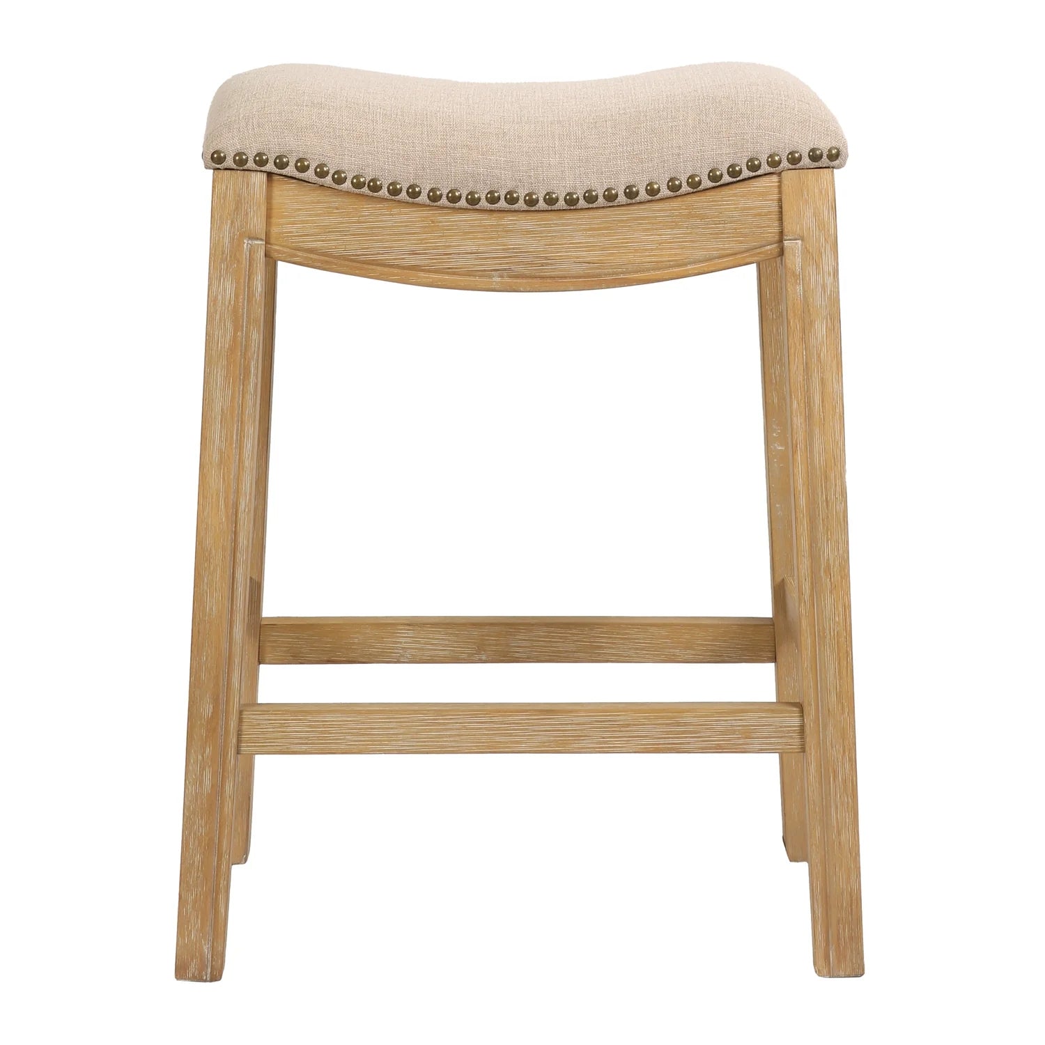 2026 New Ridge Home Goods 26" Saddle Wood Counter Height Stool Weathered Natural