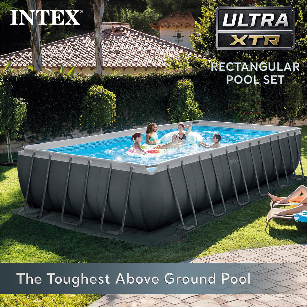 2026 INTEX 24ft x 12ft x 52in Ultra XTR Above Ground Pool, Floats (2 Pack), & Inflatable Cooler