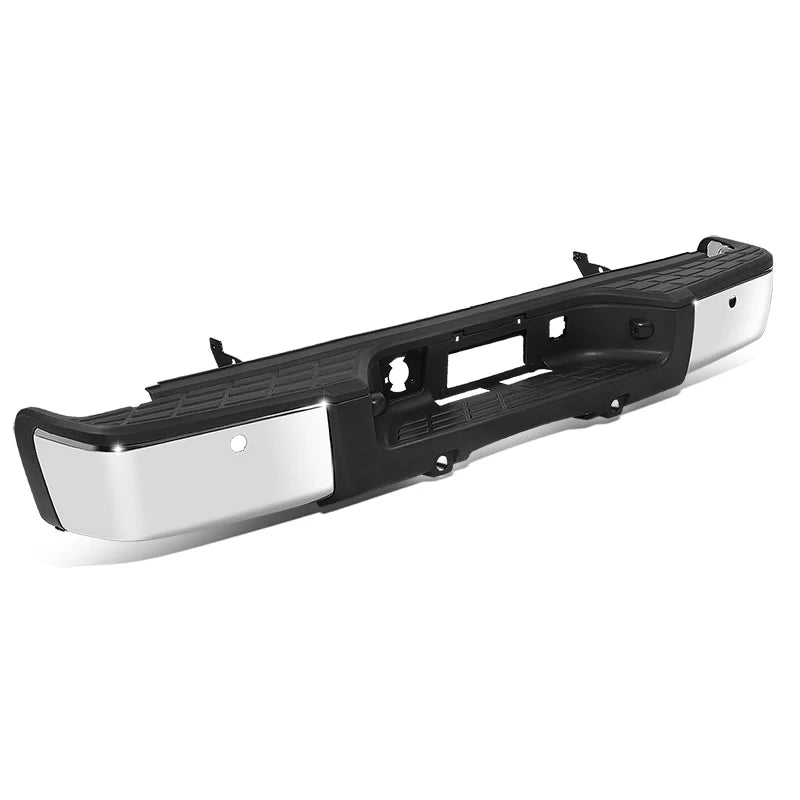 Rear Step Bumper w/Sensor Holes & Plate Lights  07-13 Chevy/GMC Silverado Sierra 1500
