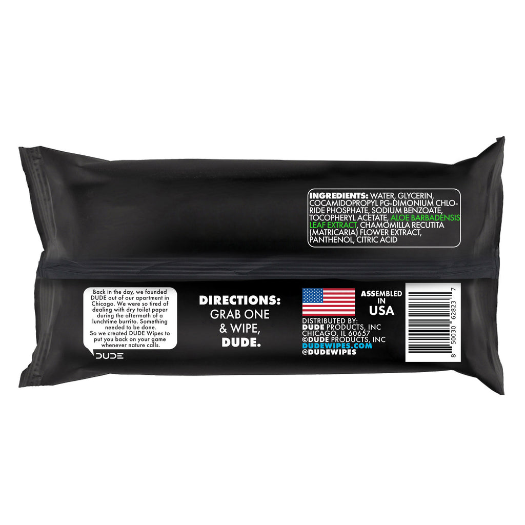 2026 DUDE Wipes Fragrance-Free + Moisturizing XL Flushable Wipes, 480 Wipes