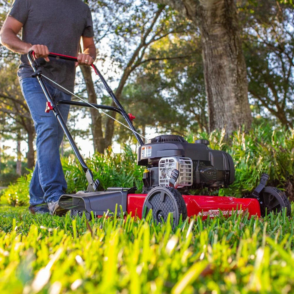 2026 20-inch petrol lawnmower with 125cc displacement and Briggs & Stratton engine