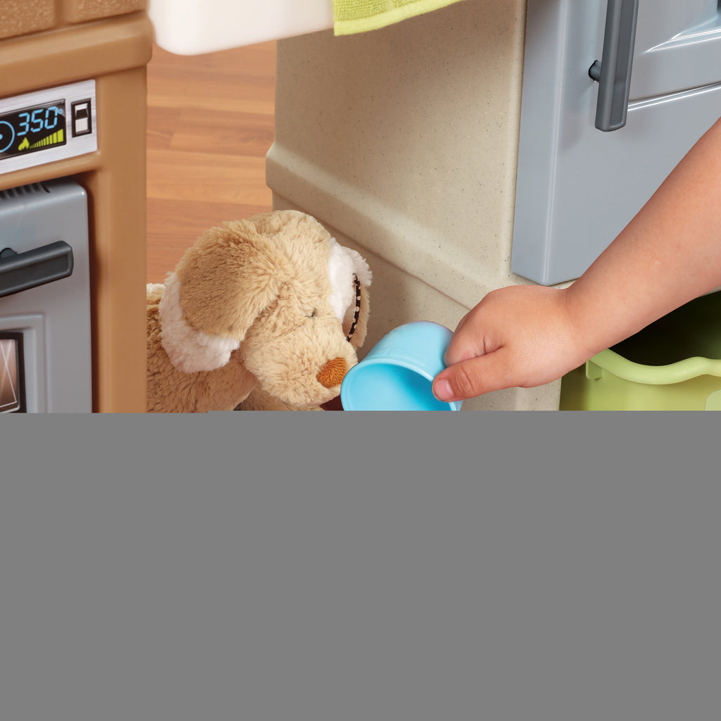 2026 Step2 Heart of the Home Brown Toddler Play Kitchen Set