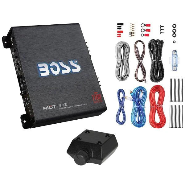 2026 12-inch car subwoofer with 1200W and 1100W amplifier including kit and capacitor