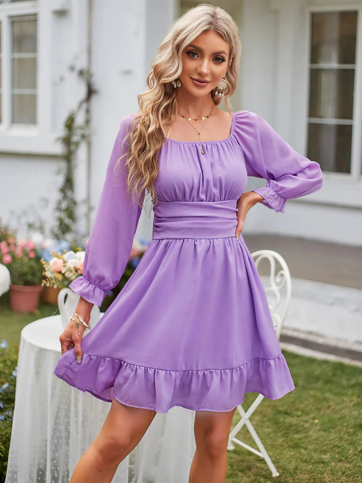 2026 Square Neck Strapless Homecoming Dress