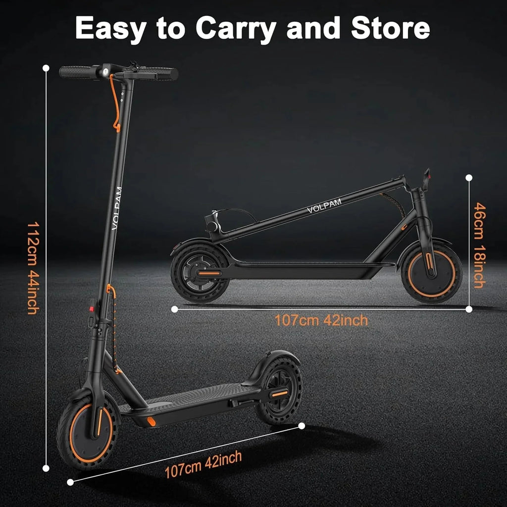 2026 Electric scooter, 350W/500W powerful motor, 8.5"/10" solid rubber tires, 19/22 mph, 28/21/12 mile range, dual brakes
