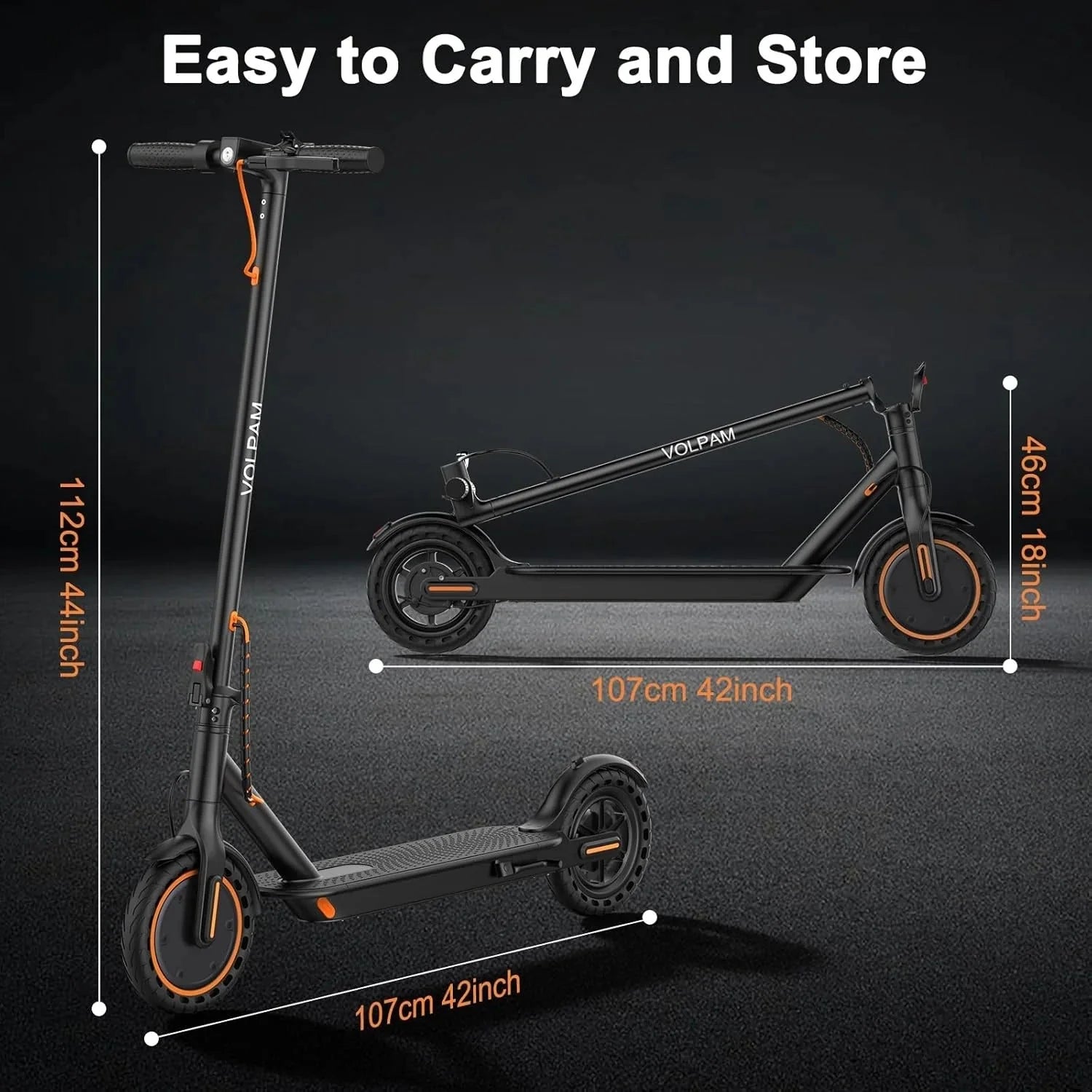 2026 Electric scooter, 350W/500W powerful motor, 8.5"/10" solid rubber tires, 19/22 mph, 28/21/12 mile range, dual brakes
