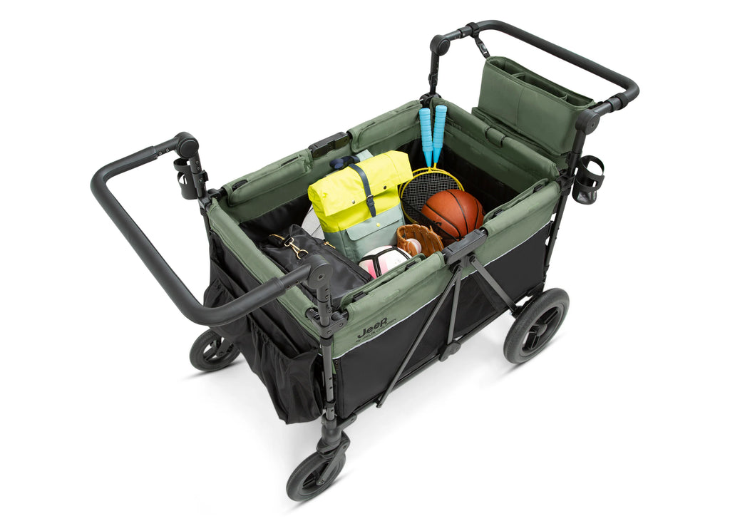 Jeep Wrangler Deluxe 4 Seater Stroller Wagon with Cooler Bag